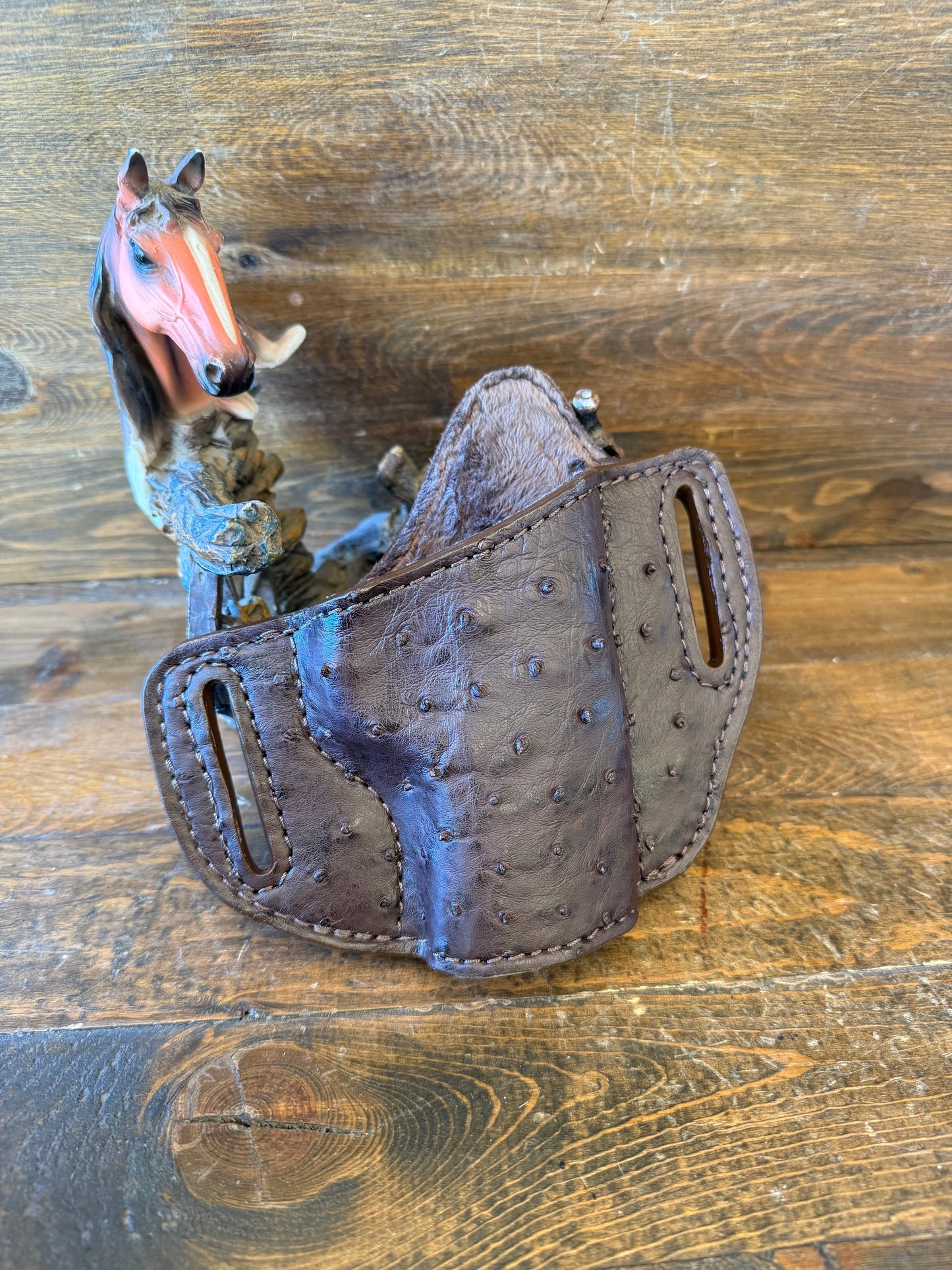 Dark brown ostrich skin holster (1911)