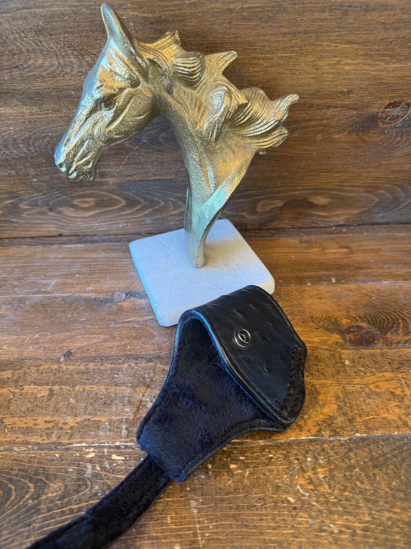 Black ostrich skin compact holster ( Black label 380 / small 1911 )