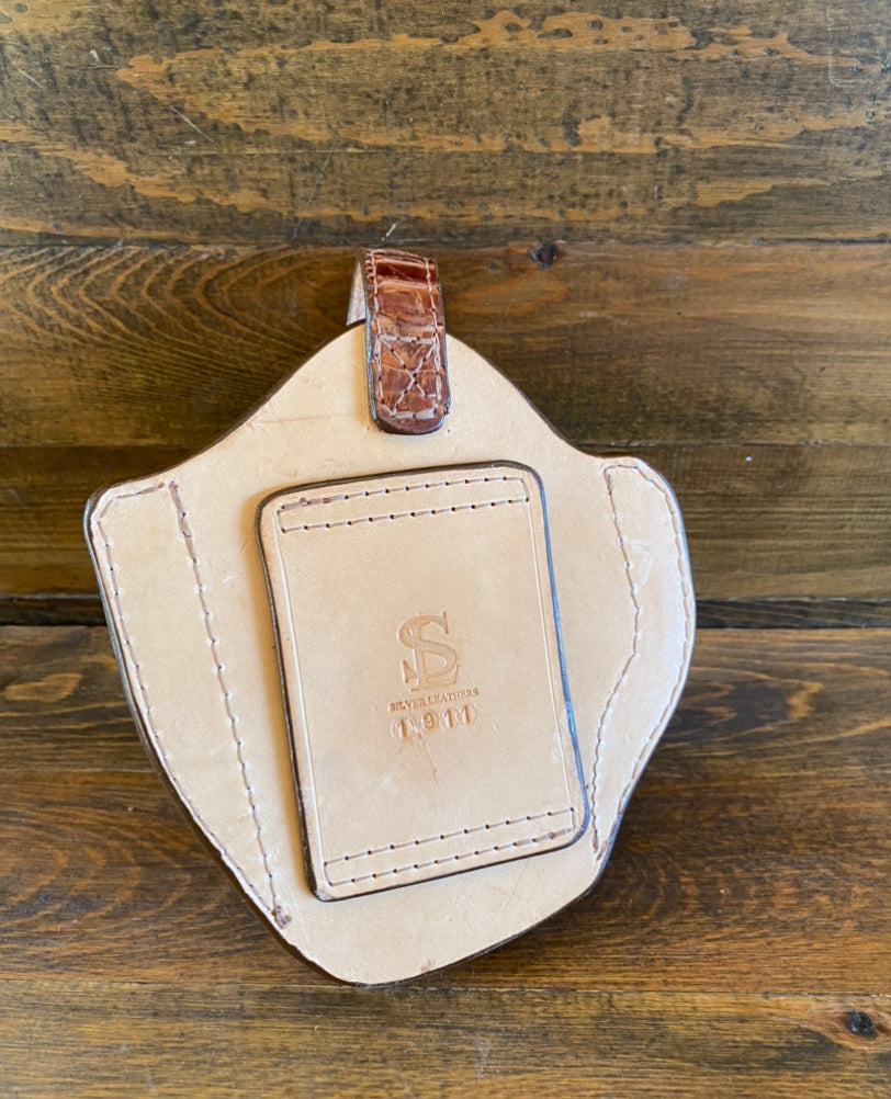 Clearance - Brown ostrich leg holster (1911)
