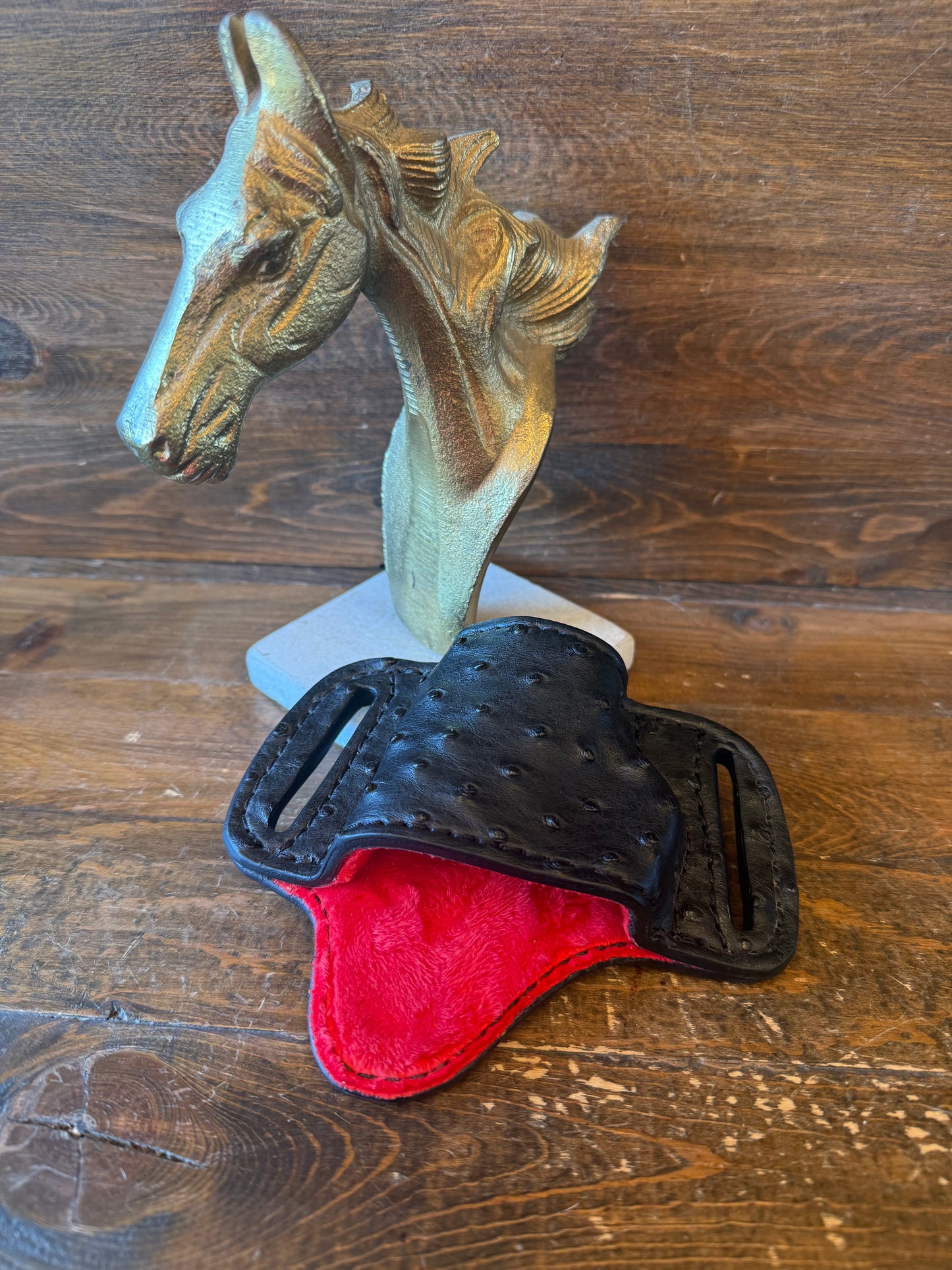 Black/Red ostrich skin bikini holsters ( 1911 )