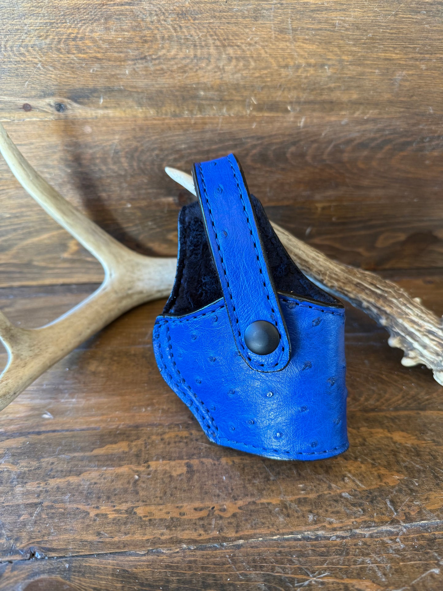Royal Blue ostrich skin compact holster (1911)