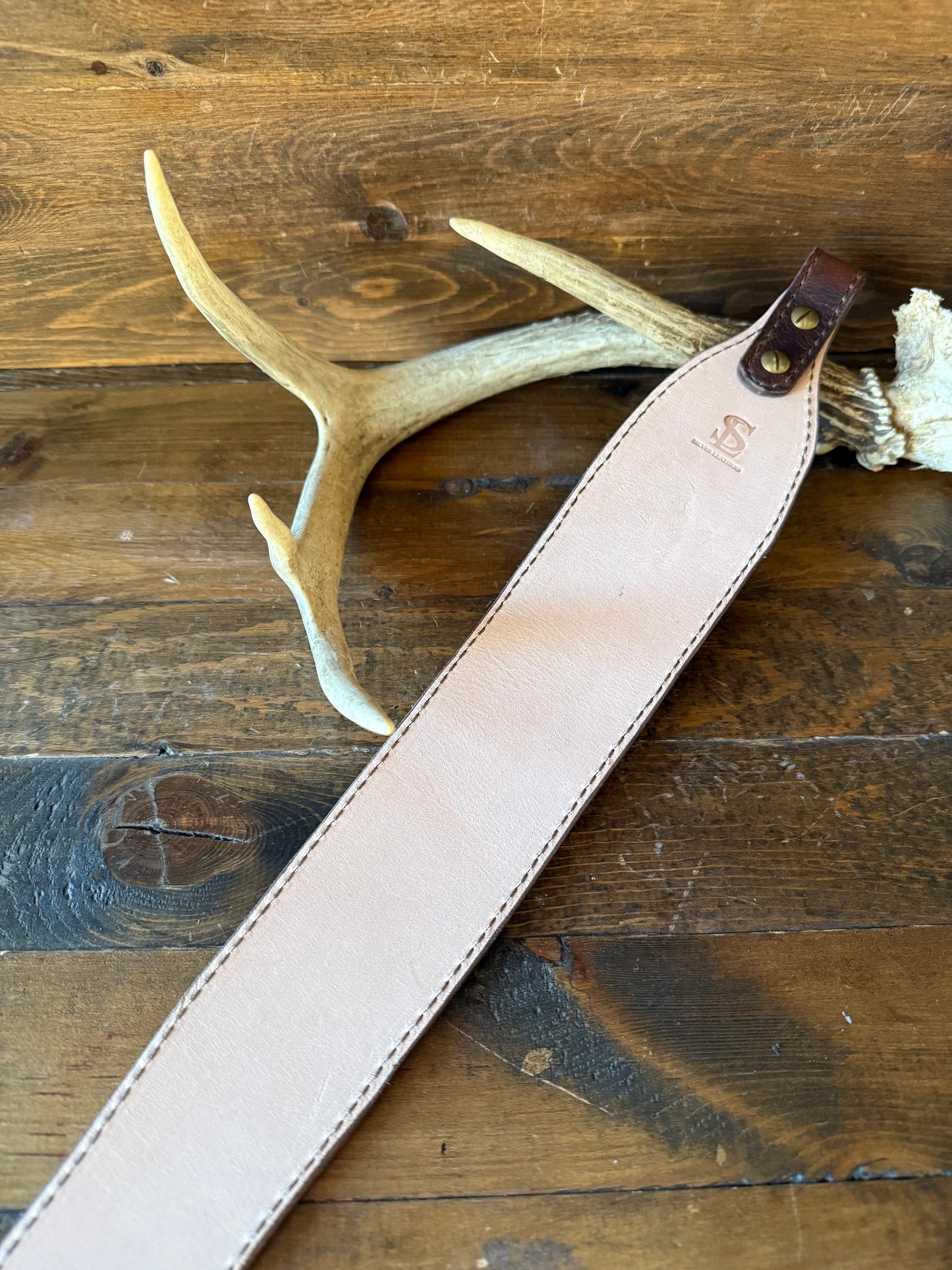 Rustic Conac ostrich skin rifle sling