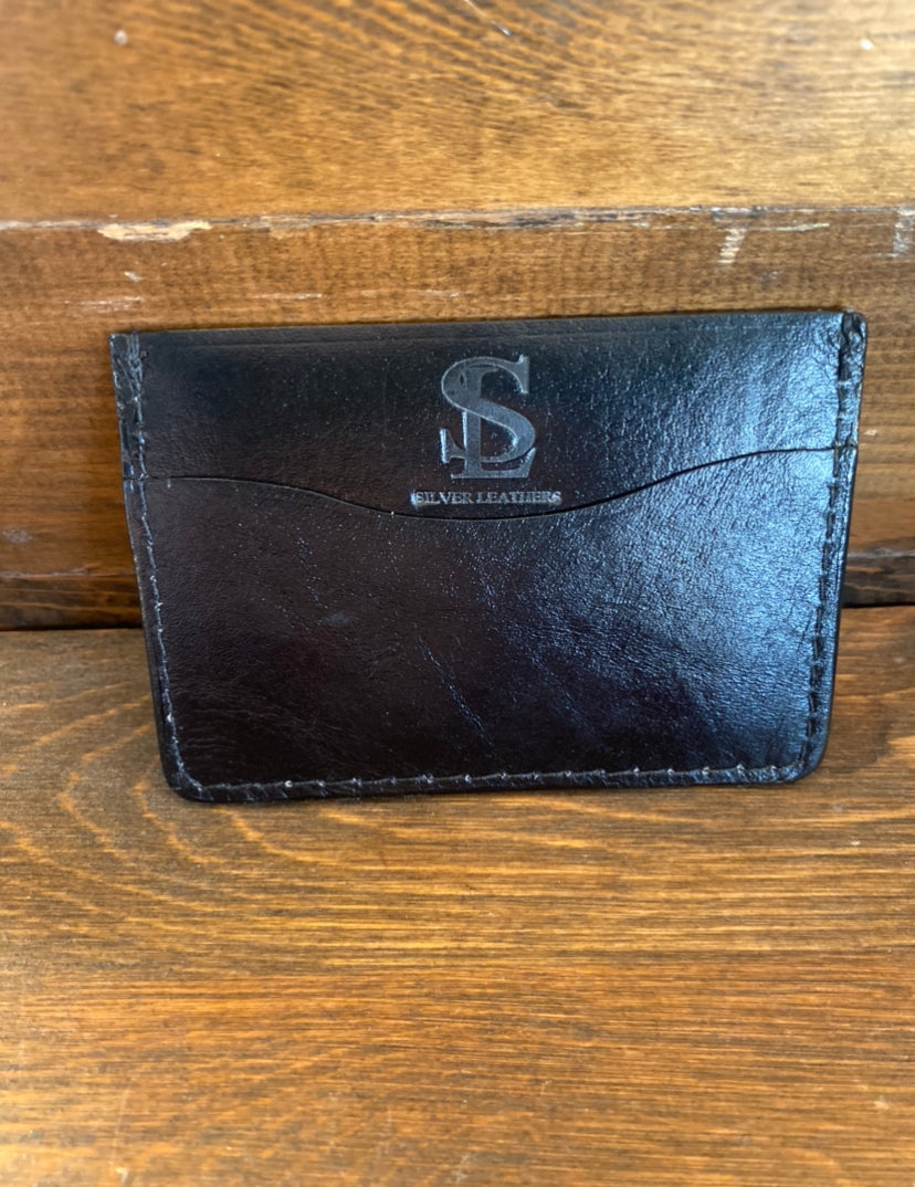 Black phyton skin cardholder