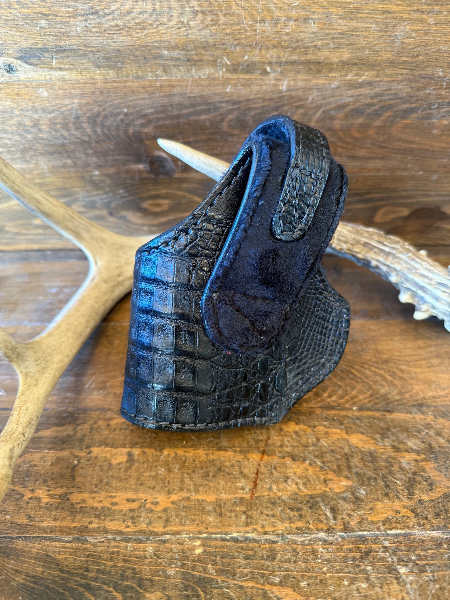 Black Crocodile Belly compact holster ( Beretta )