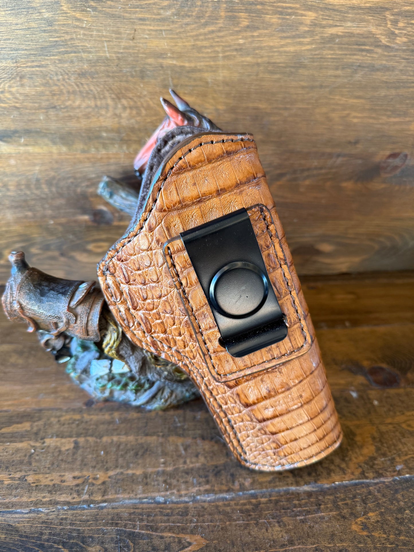 IWB Full Honey Crocodile belly luxury holster (1911)