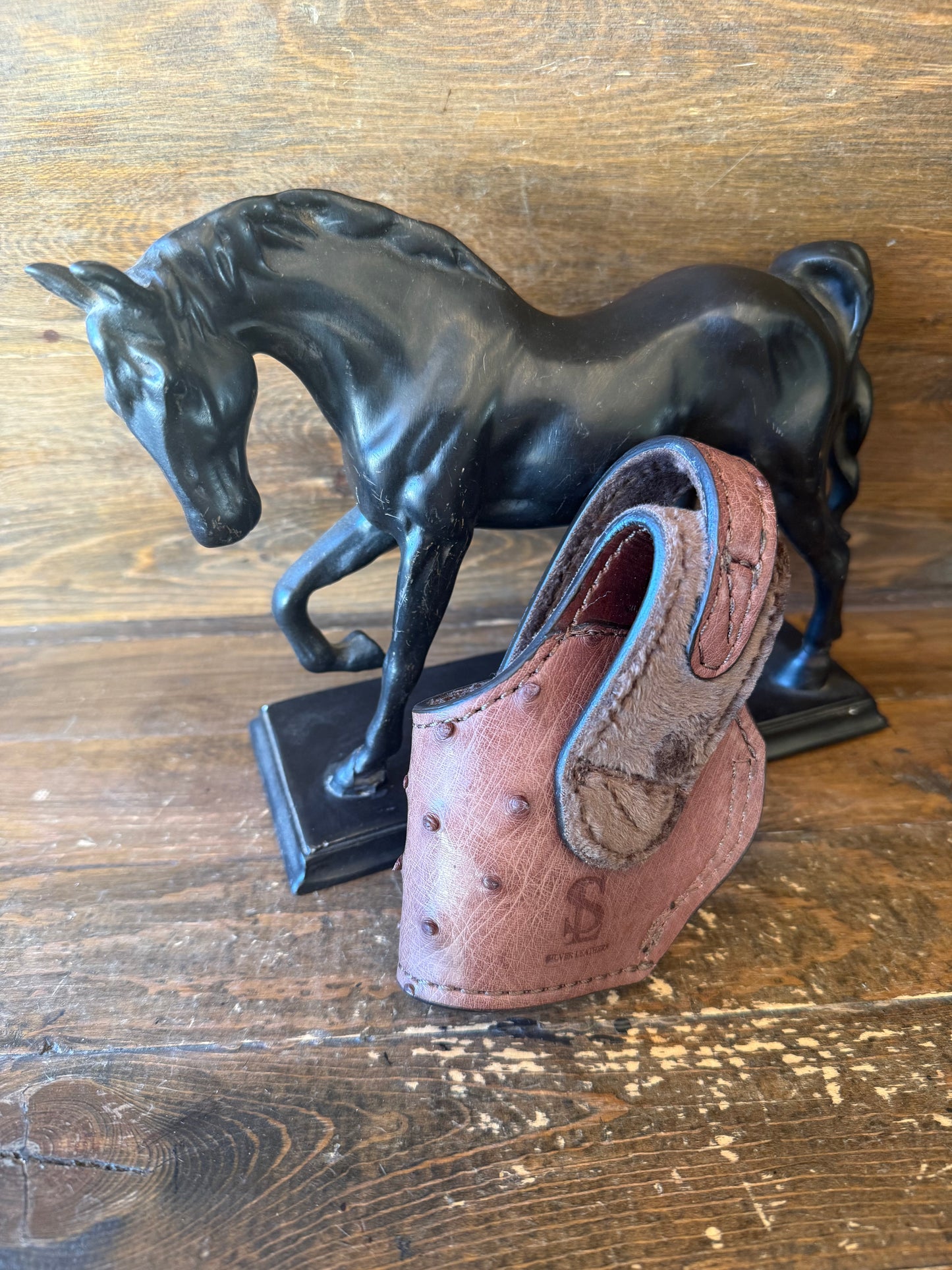 Mocha Brown Ostrich Skin Compact Holster ( 1911, High-Power )