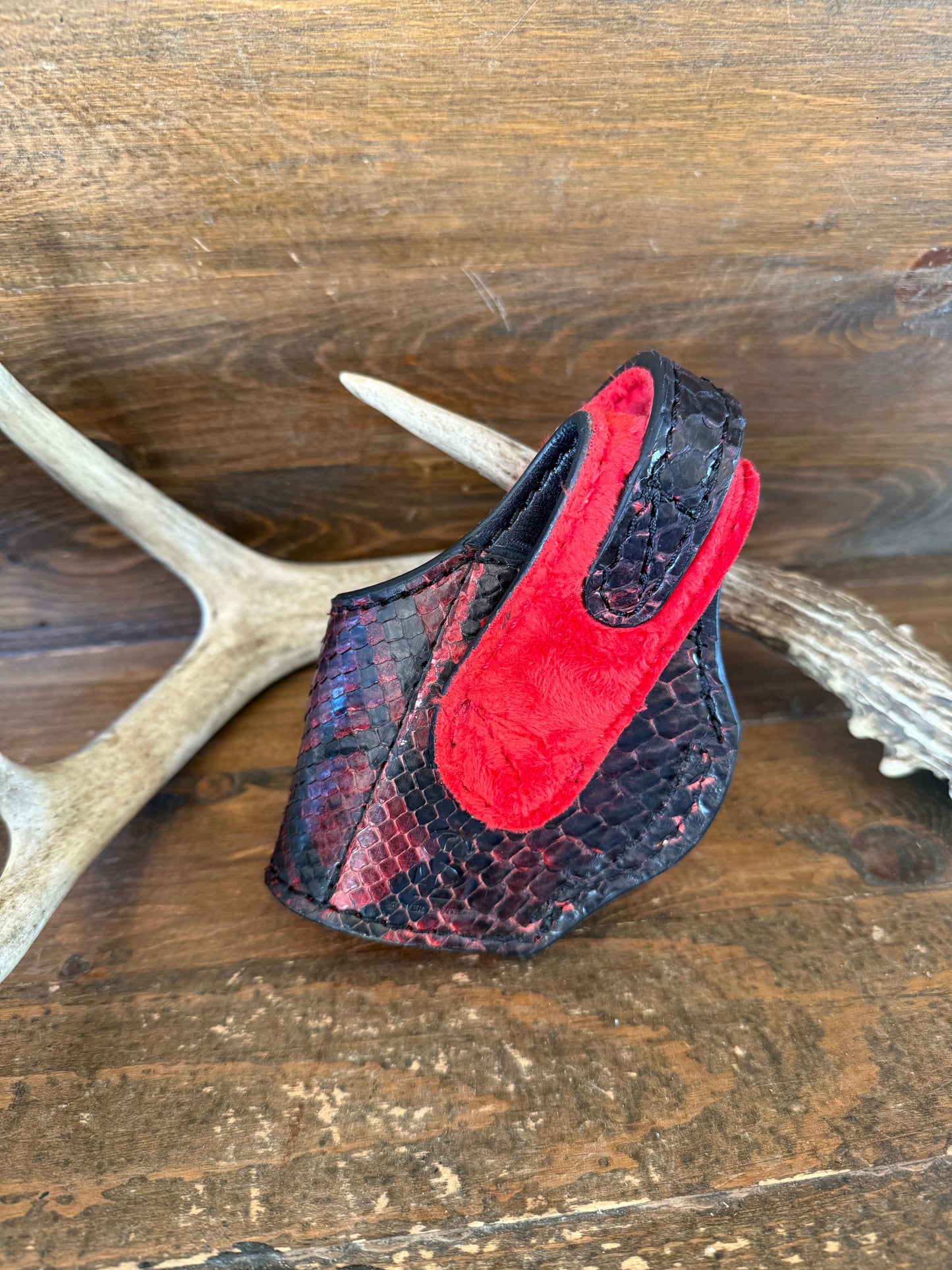 Black Cherry/Red Snake Skin Compact Holster ( 1911, High Power )