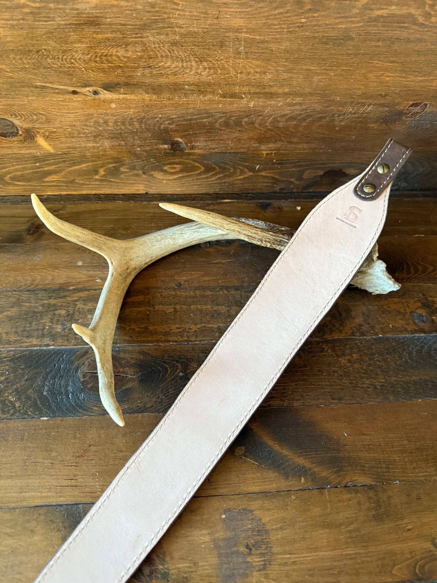 Honey crocodrile skin rifle sling