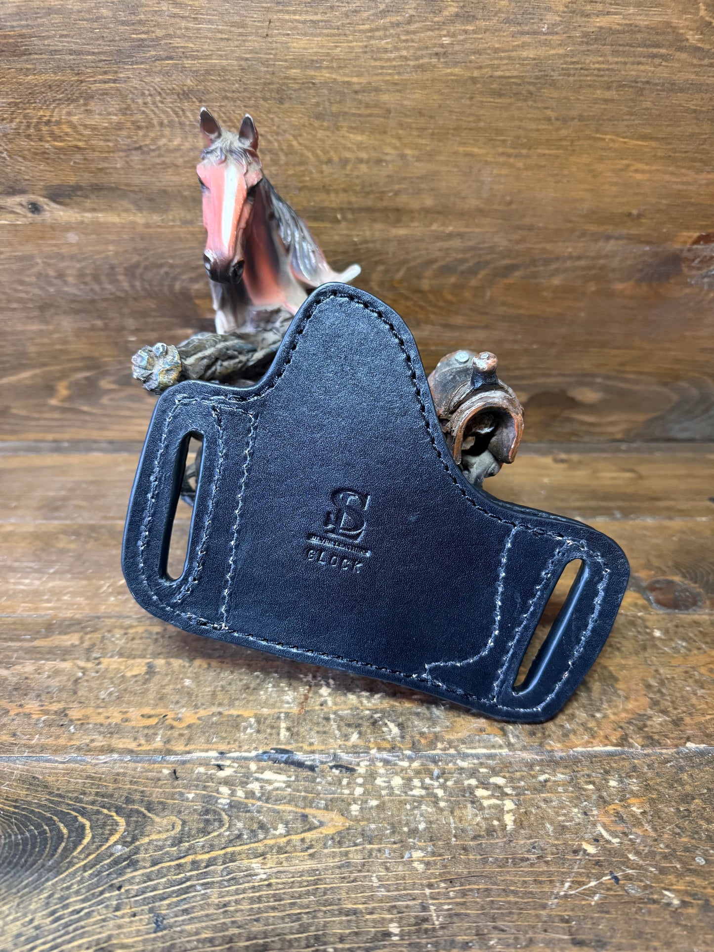 Black Crocodrile skin Bikini holster. ( Glock )