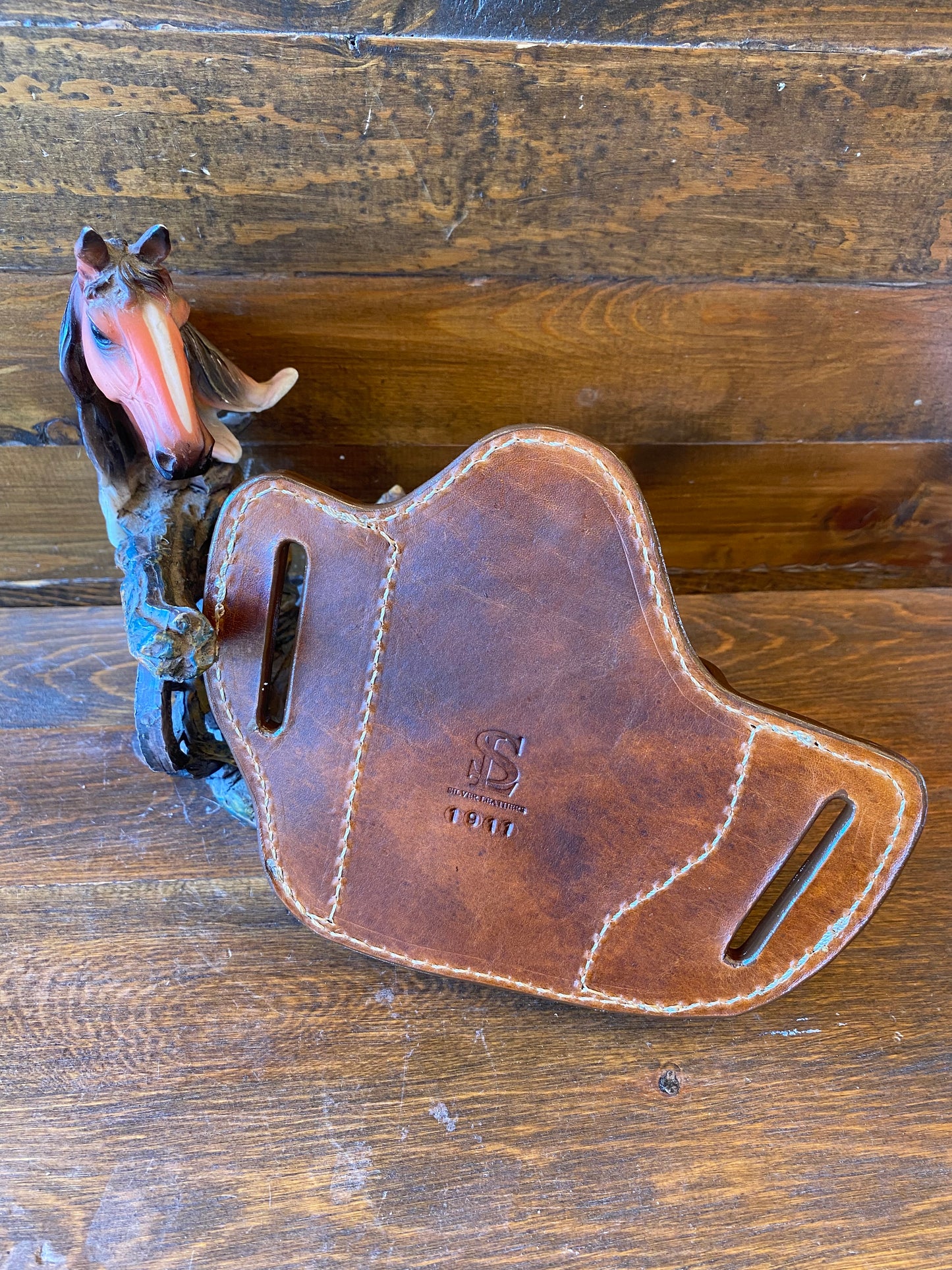 Brown crocodile neck holster (1911)