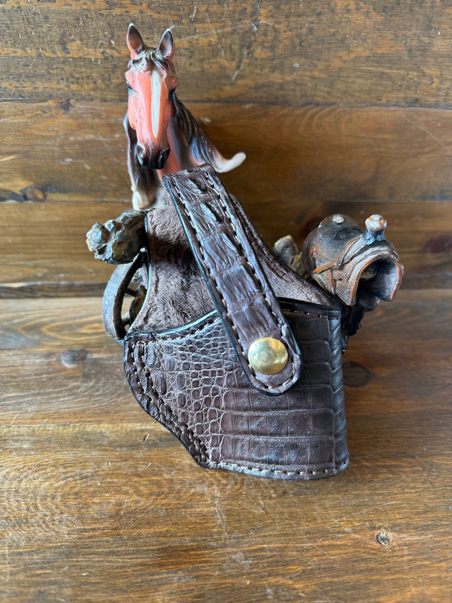 Mahogany crocodile compact holster (1911)