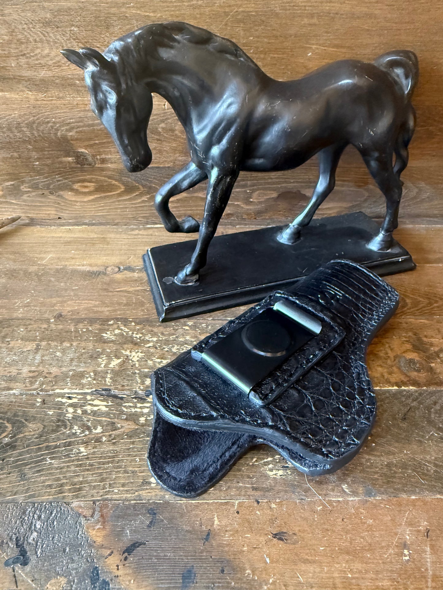IWB Black crocodile belly luxury holster (1911)