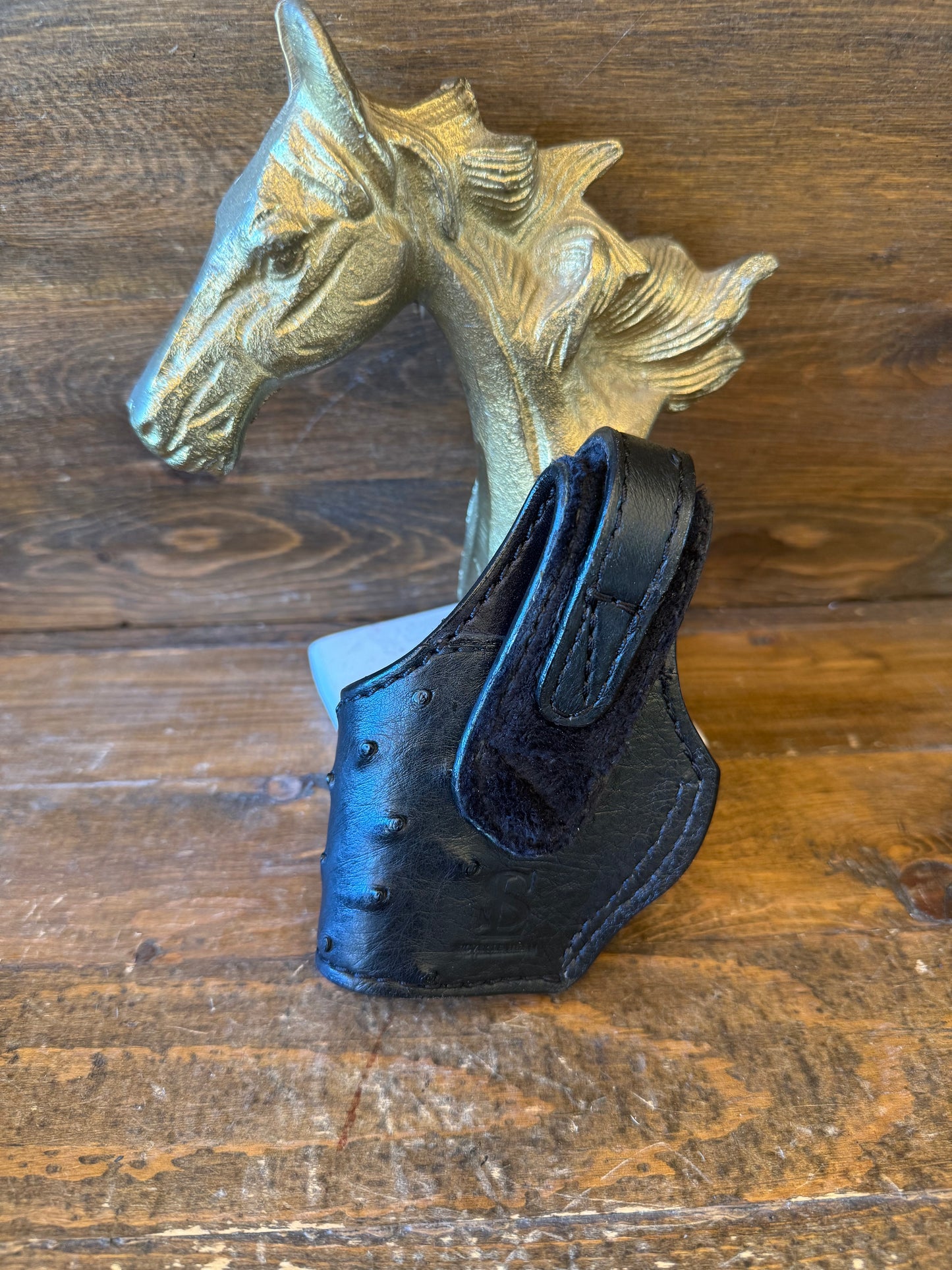 Black ostrich skin compact holster ( Black label 380 / small 1911 )