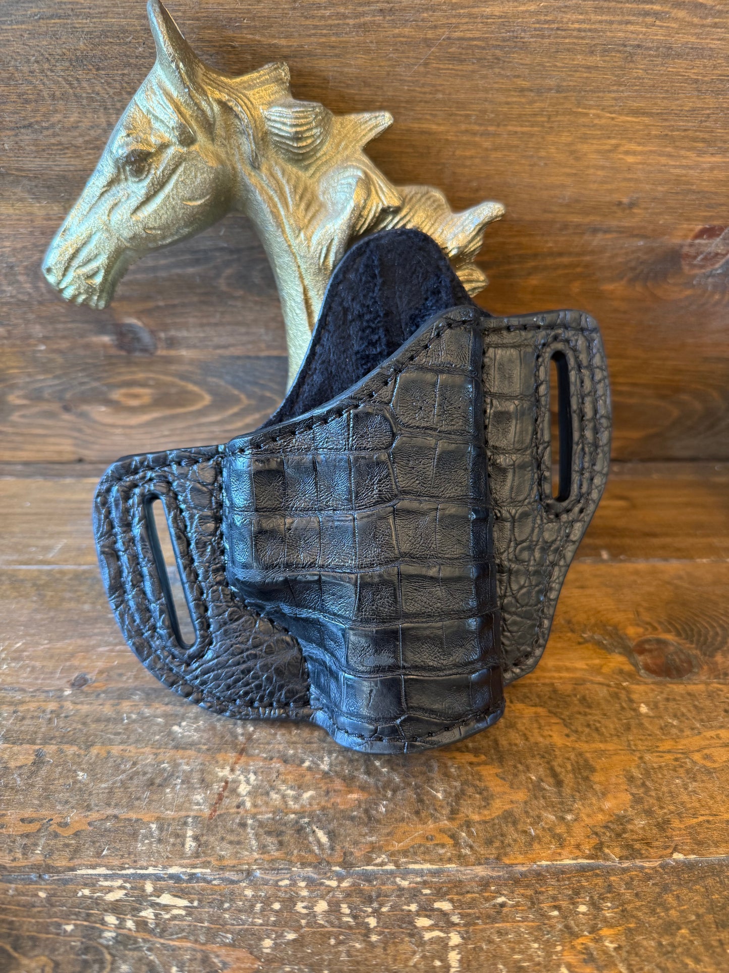 Black caiman/crocodile holster (Glock)