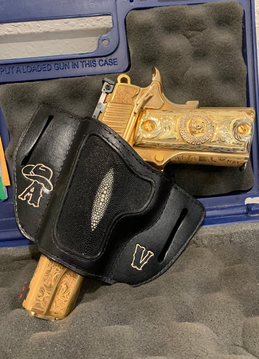 Personalized stingray holster with initials