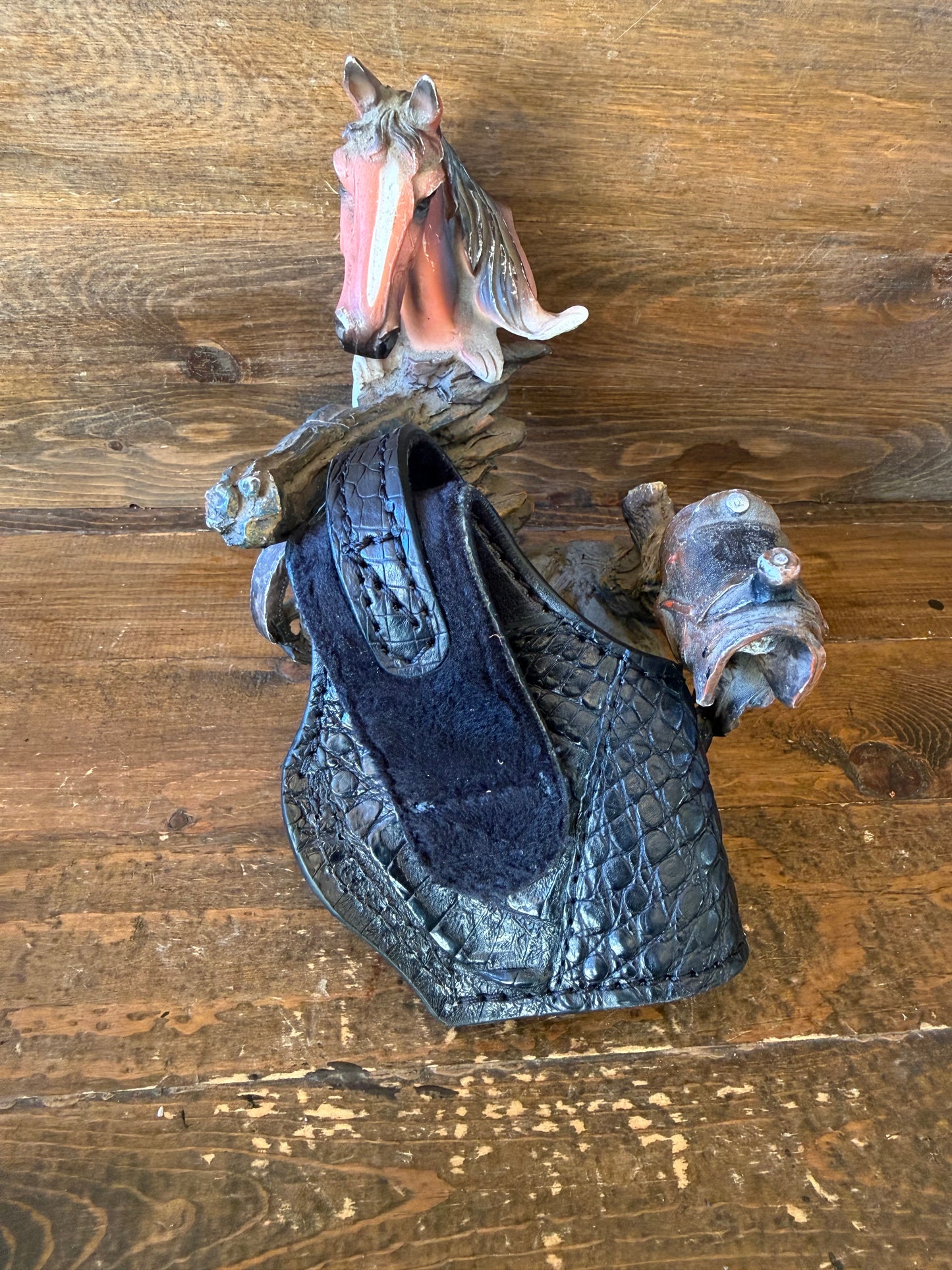 Black crocodile skin compact holster. ( 1911- Left )