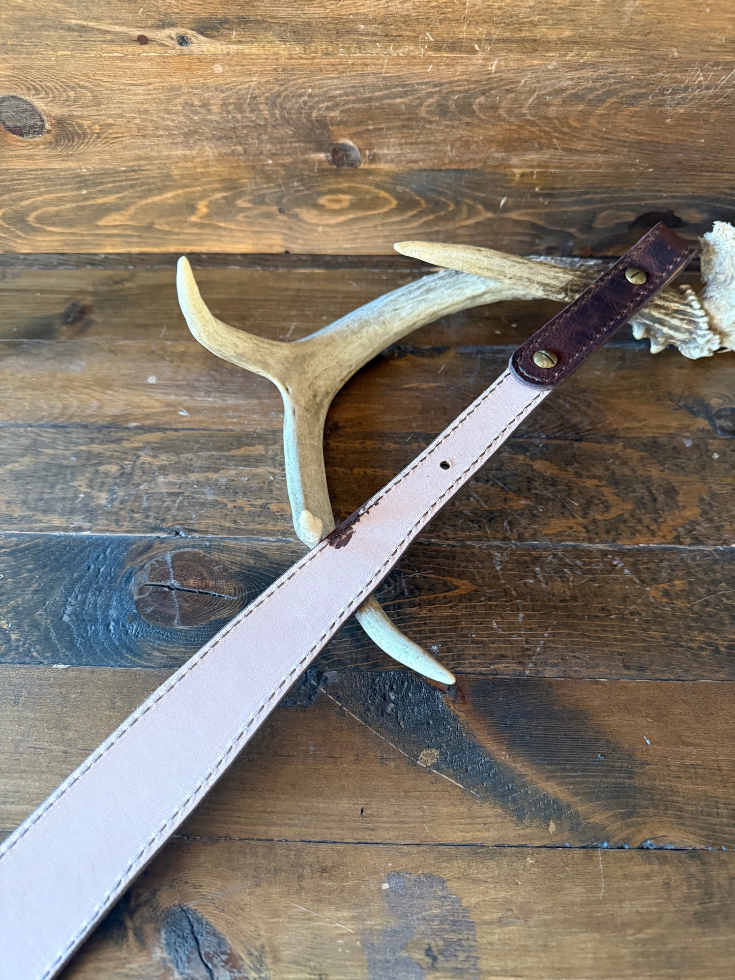 Rustic Conac ostrich skin rifle sling