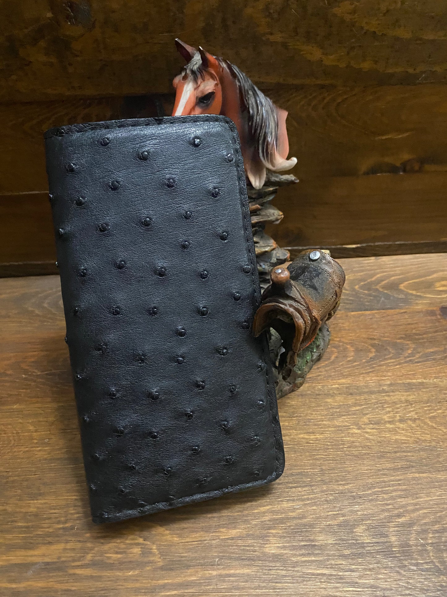 Ostrich long wallet