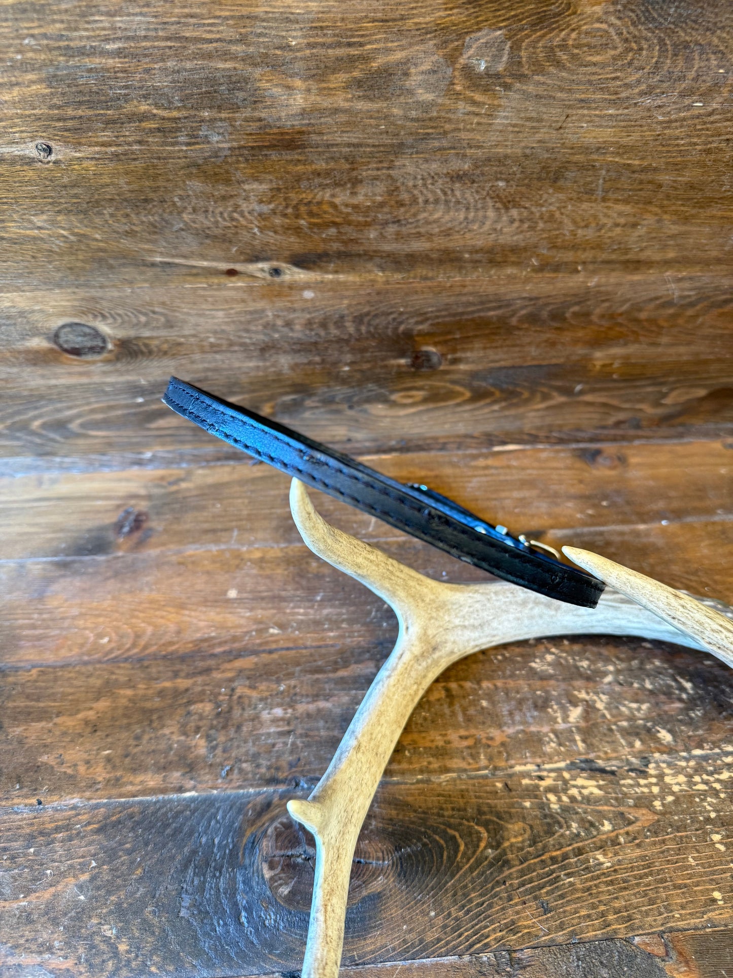 Black ostrich skin  Hatband