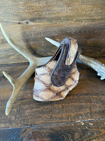 Rustic Pirarucu skin compact holster (1911)