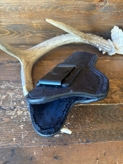 IWB Black full ostrich skin luxury holster. (1911)