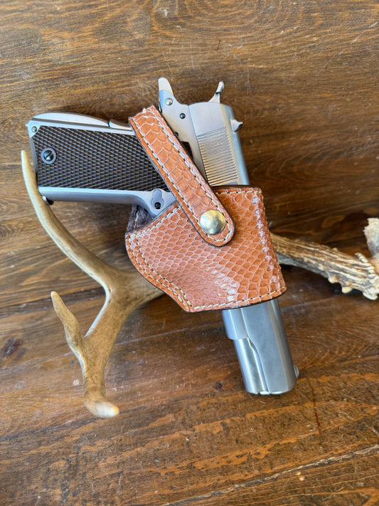 Honey snake skin compact holster (1911)
