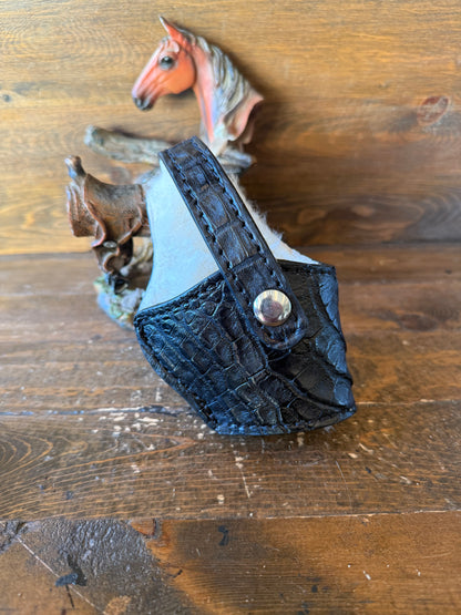 Black/White crocodile skin Deluxe compact holster ( 1911 )