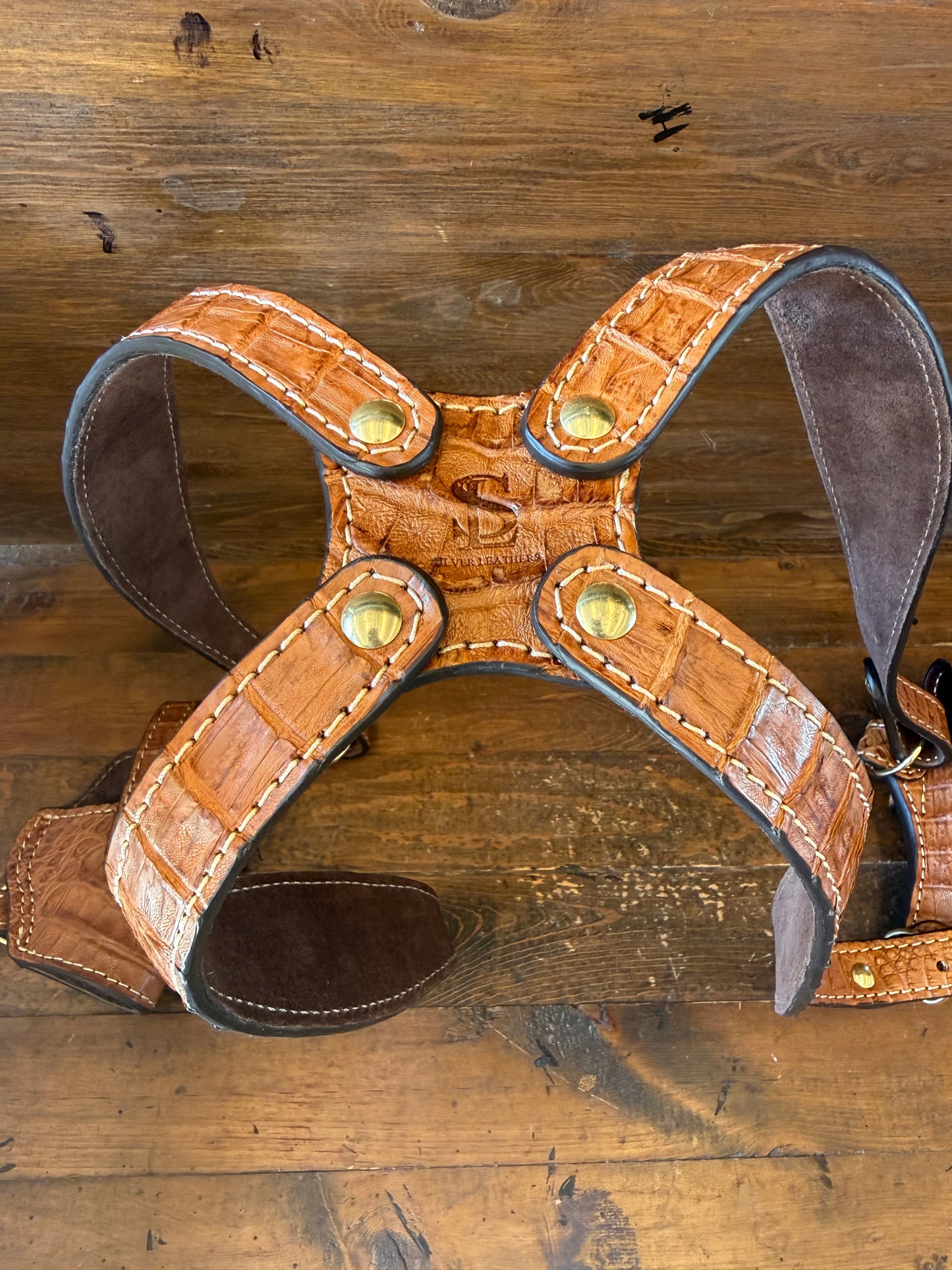 Honey Crocodile Skin Luxury Shoulder Holsters ( 1911 )