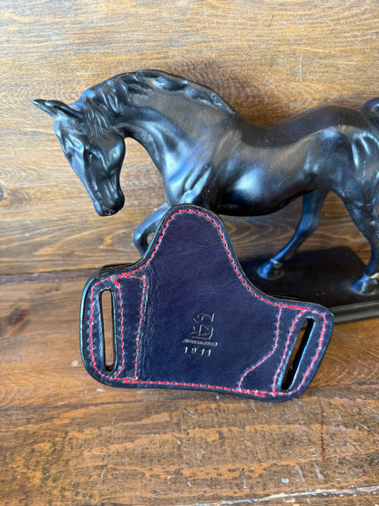 Red Crocodile Hornback skin bikini holster (1911)