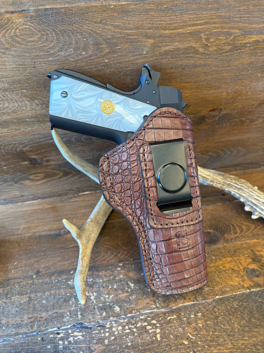 IWB Brown crocodile belly holster (1911)
