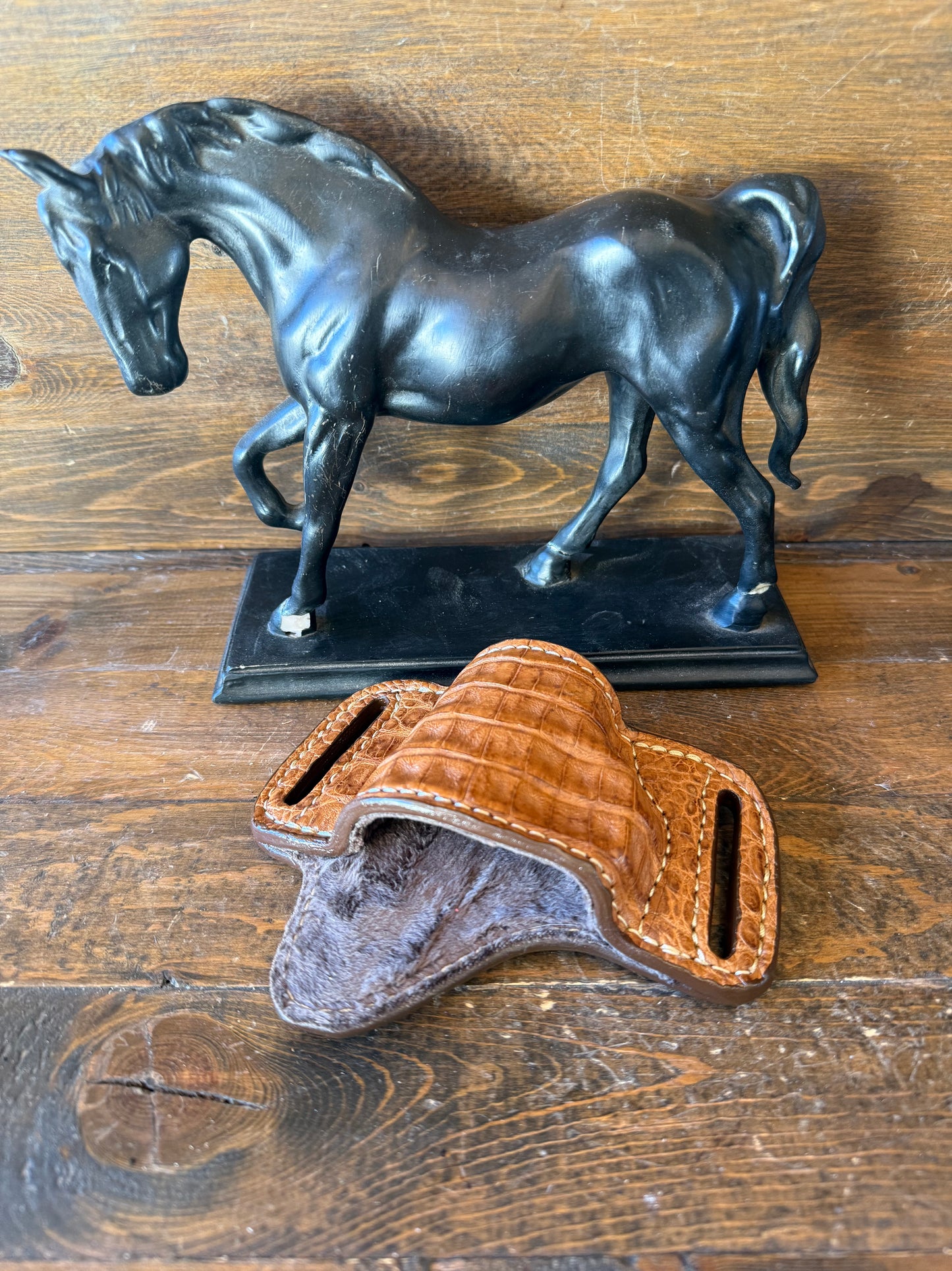 Honey crocodile skin bikini holster (1911)