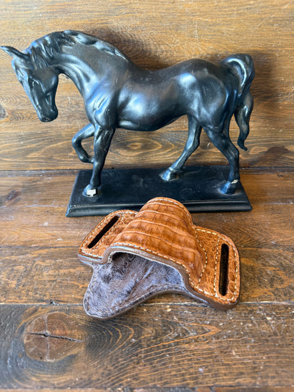 Honey crocodile skin bikini holster (1911)
