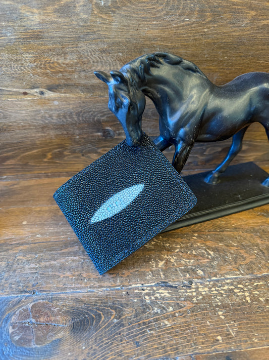Black diamond  stingray skin wallet