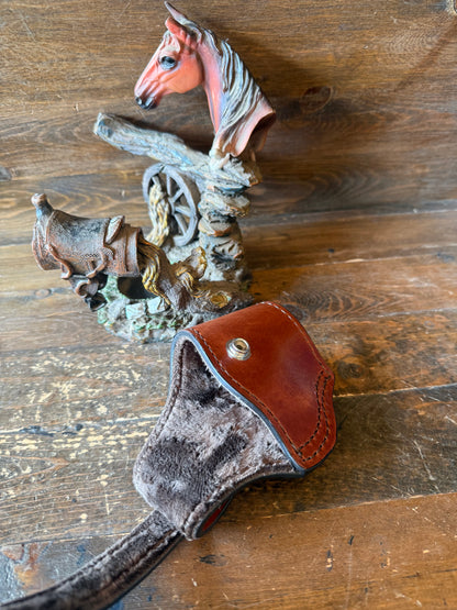 Tan veg-tan leather compact holster (1911)