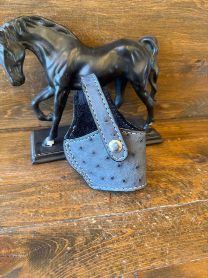 Dark gray ostrich skin compact holster (1911)