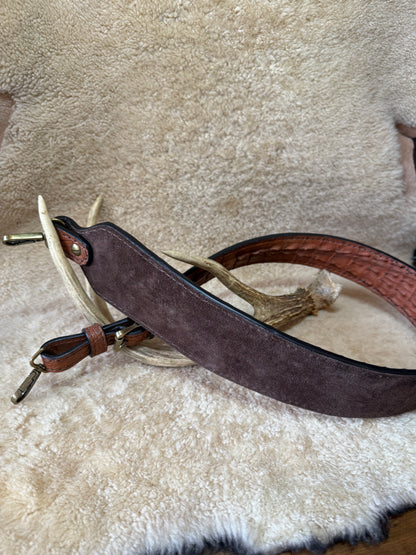 Conac Crocodile/caiman Hornback skin luxury rifle sling.