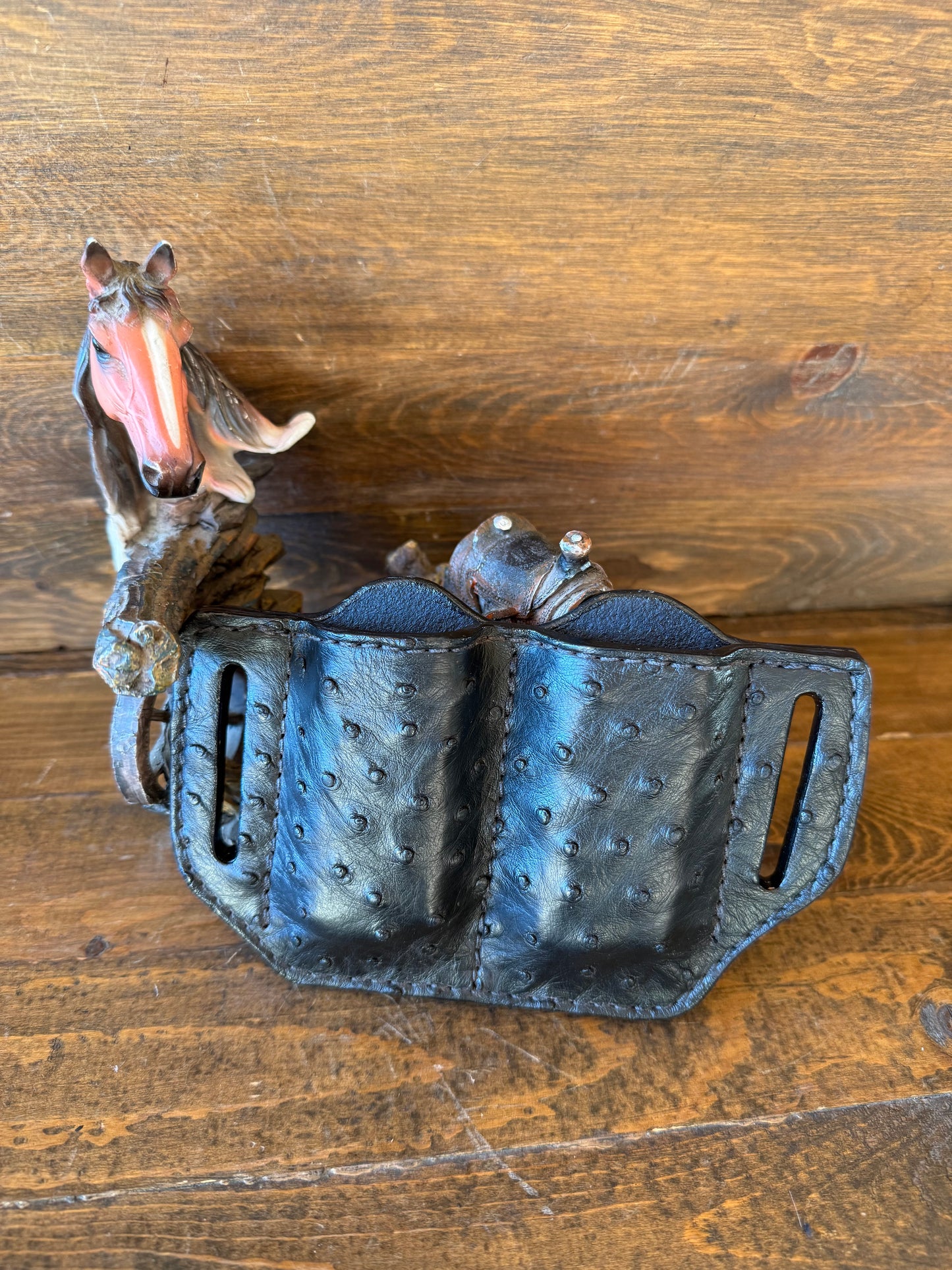 Black ostrich 2 magz holster (1911)