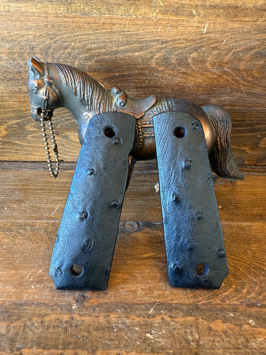 Black Ostrich skin grips (1911)