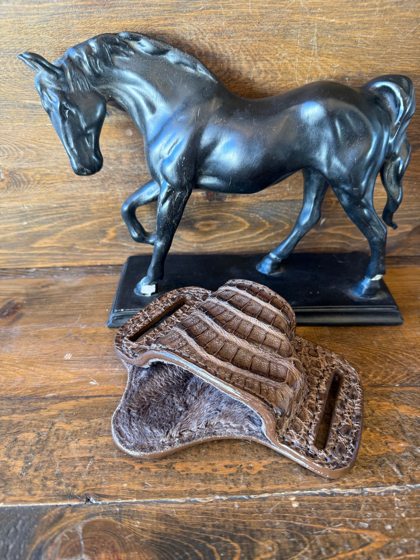 Brown crocodile belly bikini holster (1911)