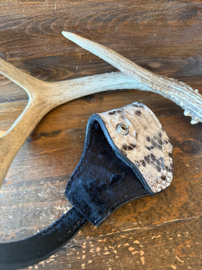Natural snake skin compact holster. (1911)