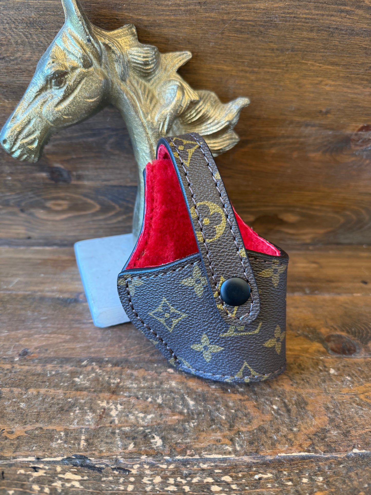 Brown/Red LV Deluxe compact holster ( 1911, High Power )