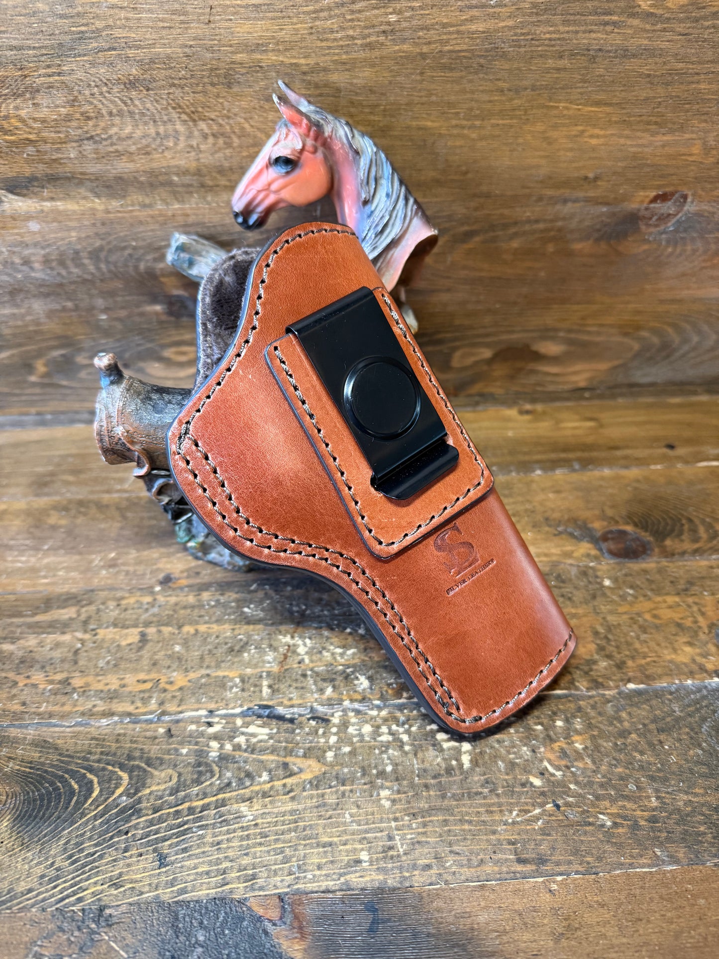 IWB Tan leather Luxury  interior holster (1911) full 5” size