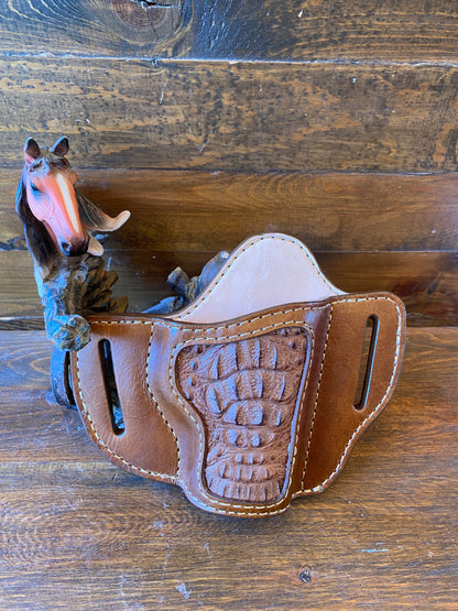 Brown crocodile neck holster (1911)