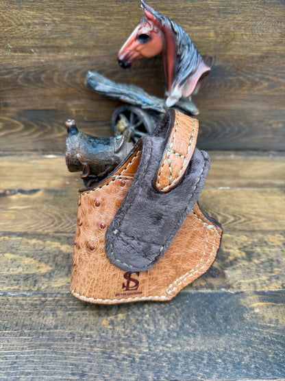 Rustic honey ostrich skin compact holster ( Beretta)