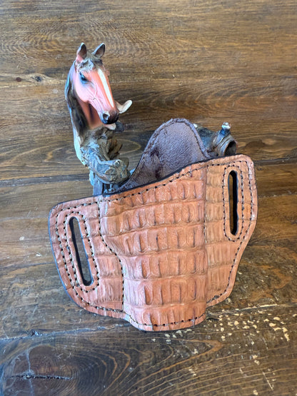 Coñac crocodile Hornback holsters  (1911)