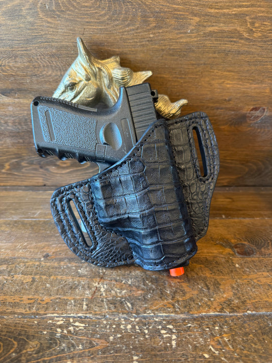 Black caiman/crocodile holster (Glock)