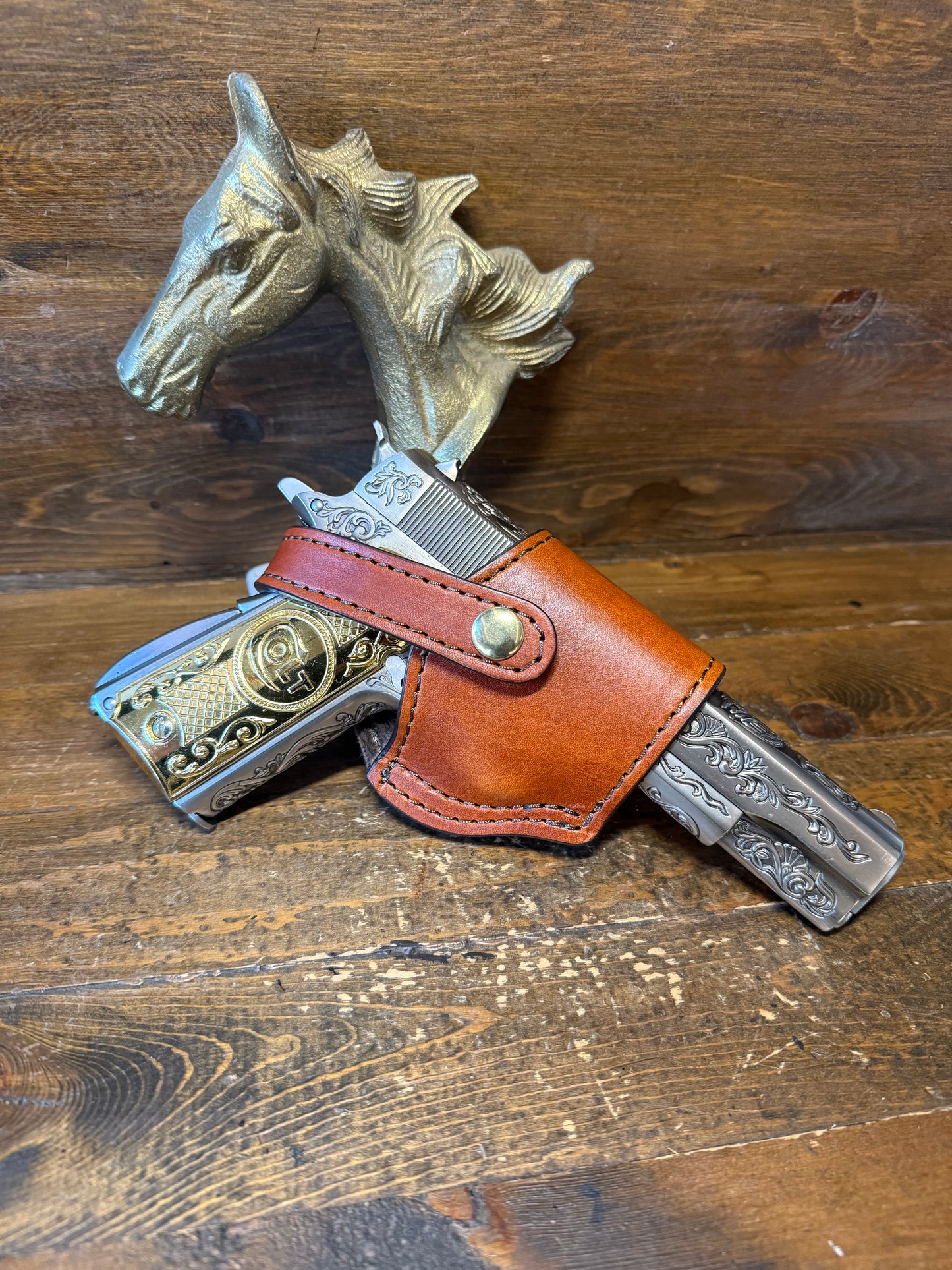 Tan veg-tan compact holster (1911)
