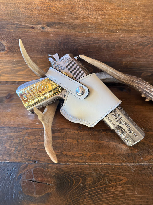 White/chrome compact holster (1911)