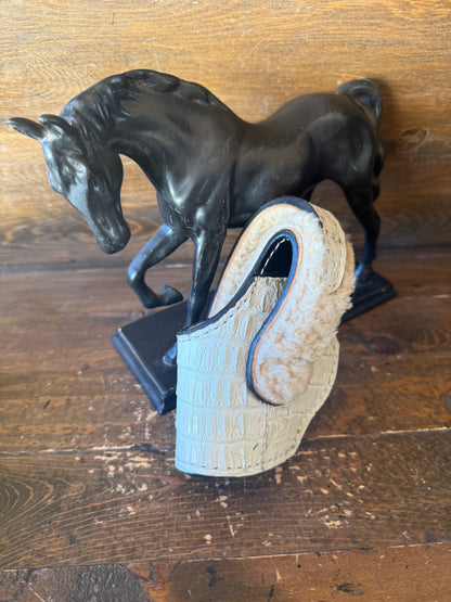 White Crocodile Skin Deluxe Holster ( 1911, High Power )