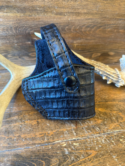 Black Crocodile Belly compact holster ( Beretta )